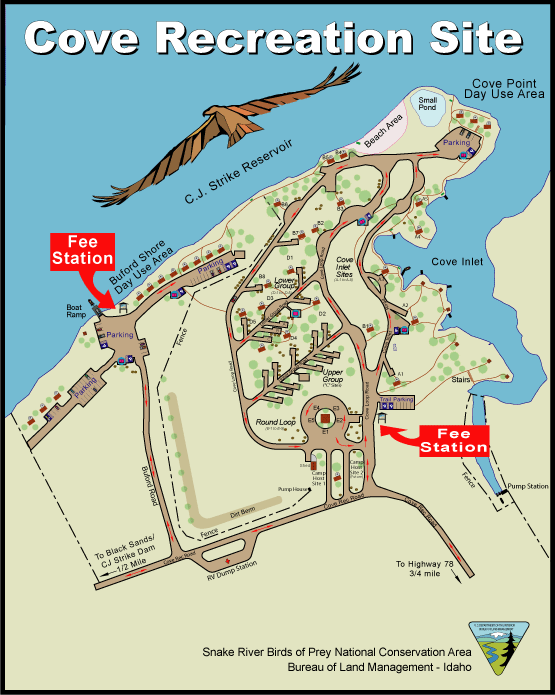 Idaho Campingmap