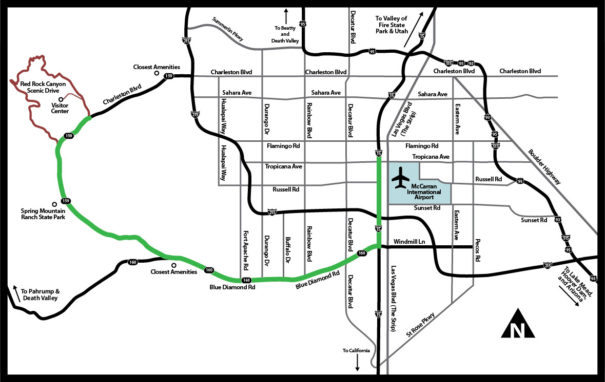 Red Rock Las Vegas Map Red Rock Canyon National Conservation Area, NV | Bureau of Land 