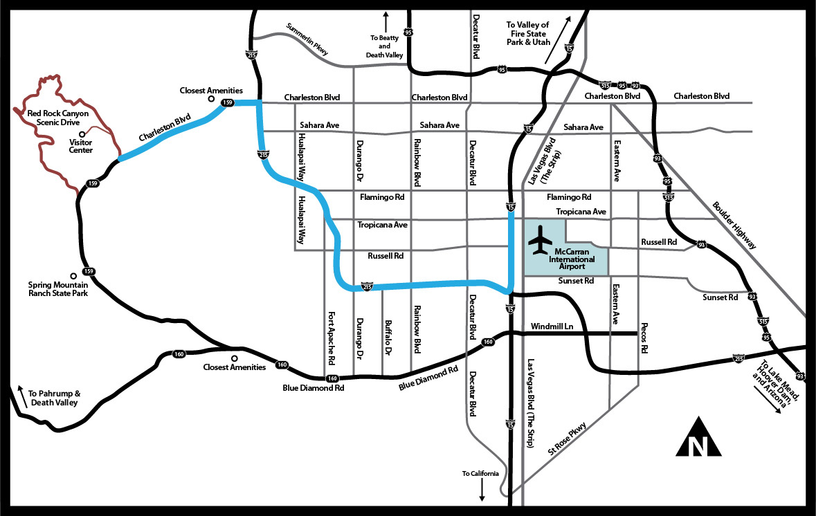 Red Rock Las Vegas Map Red Rock Canyon National Conservation Area, NV | Bureau of Land 