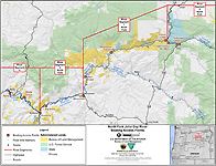 John Day River North Fork Segments and Boating Access Locations