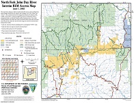 2002 North Fork John Day River Interim BLM Access Map