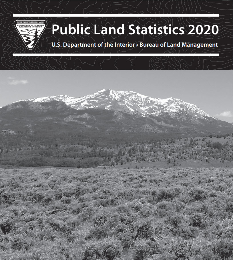 Cover of the 2019 Public Lands Statistics Report