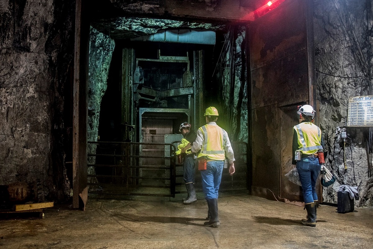 Huge elevator shafts transport mine crews, supplies and equipment underground at the Doe Run Mine in Southeastern Missouri. Photo by Chad Douglas, BLM.