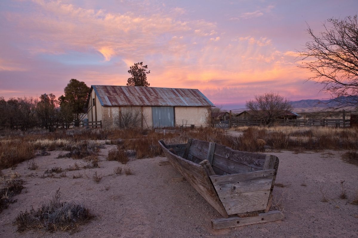 Sunset over Empire Ranch in Arizona. Photo by Bob Wick, BLM.