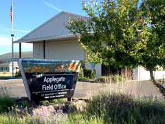 Sign in front of the Applegate Field Office in Alturas, California. Photo by BLM.