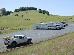 Parking lot at Cronan Ranch in Central California.  Photo by BLM.