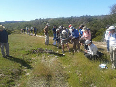  A group of people hiking at the Fort Ord National Monument.  Photo by Bruce Delgado, BLM.