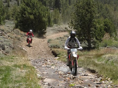 Two motorcycles on a dirt trail.  Photo by U.S. Forest Service.