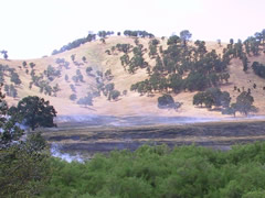 A prescribed fire burns in the Bear Creek area in Colusa County. Photo by BLM.