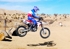 A motorcycle rider (Tara Alexander/BLM)