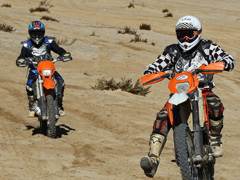 Motorcycle riders enjoy riding across the desert (Steve Razo/BLM)