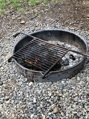Unattended fire pit