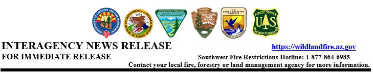 Interagency Logos of wildfire and land management agencies in AZ