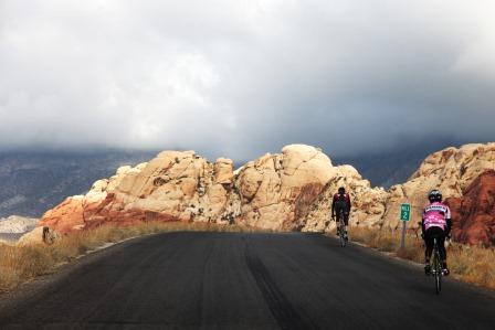 Photo of road bikers at Red Rock Canyon