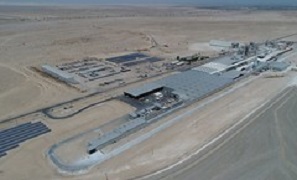 Aerial picture of the U.S. Gypsum Mine