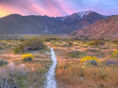 Sunset at in the Desert Mountains. Photo by Bob Wick, BLM.