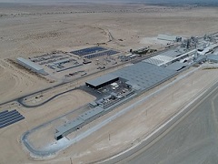 Aerial image of an industrial complex in the Desert. Photo courtesy of U.S. Gypsum Company.  