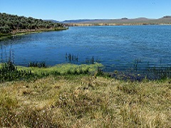 Boulder Reservoir, High desert campground, northwest Nevada. Photo by Claude Singleton, BLM.    