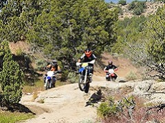 Motorcycle racers in the high desert. Photo by Eric Coulter, BLM.