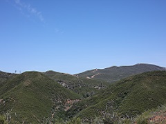 Green ridge against clear blue skies. Photo by Aleta Nafus/BLM.