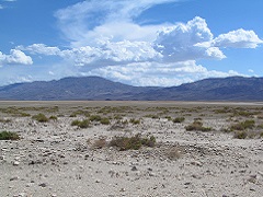 Image of rocky Panamint Valley with mountains in the background. Photo by BLM.