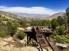 An image of the historic mining sites at the Keysville Special Recreation Management Area (Erin Schmitt/BLM).