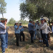 photo of group of people in a oak woodland landscape