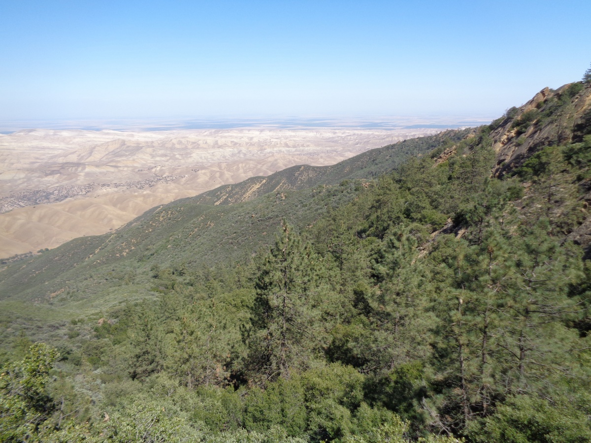 Landscape view from San Benito Mountain (southern San Benito County) looking northeast towards the San Joaquin Valley (Desert) in the Central Coast Field Office.