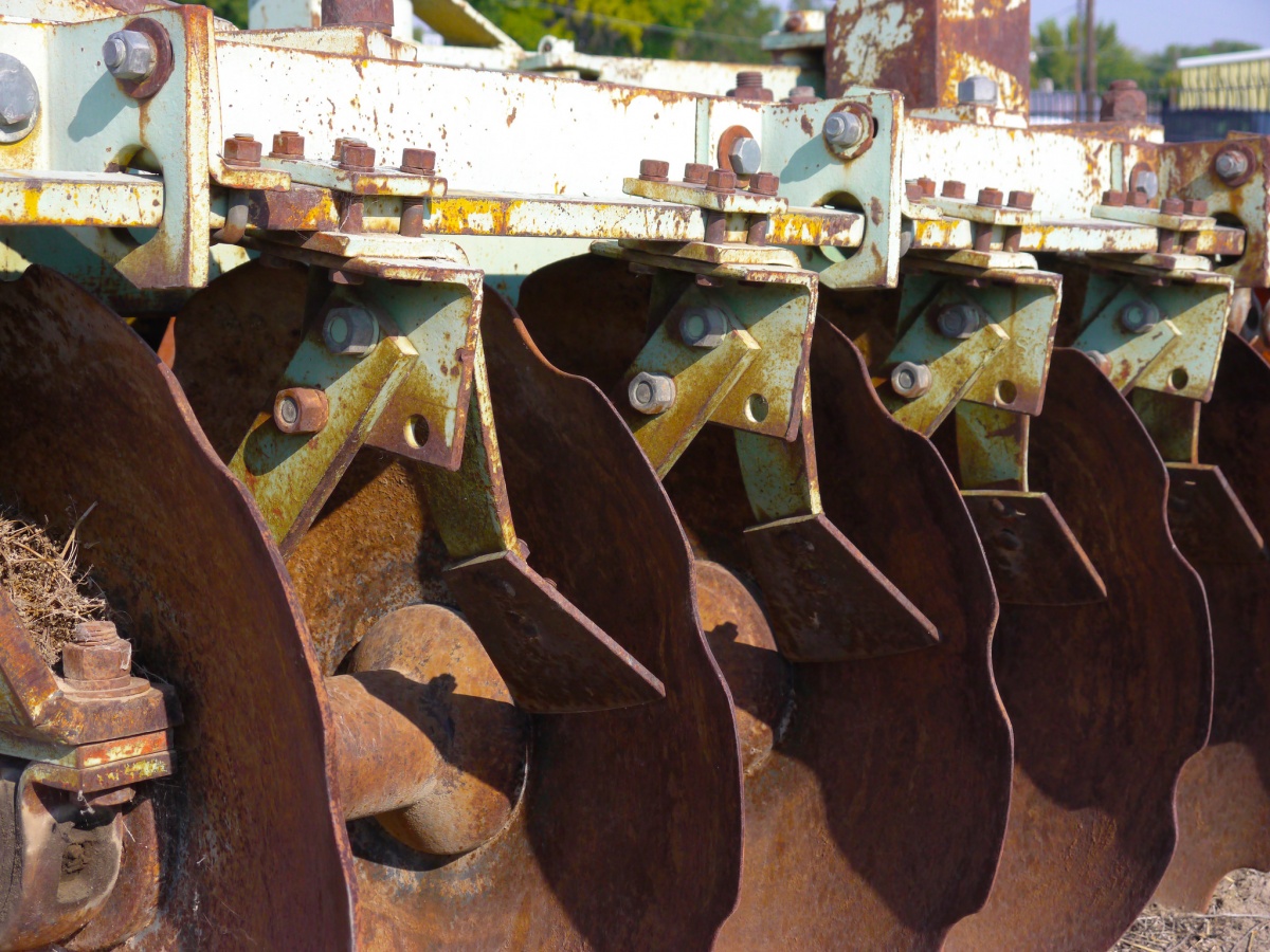  A seed drill from the Vale District's International Rangeland Drill Repair Center. 