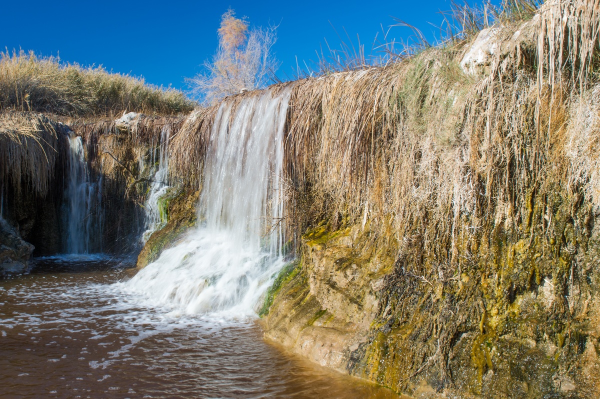 Waterfall on the Amargosa Wild and Scenic River.