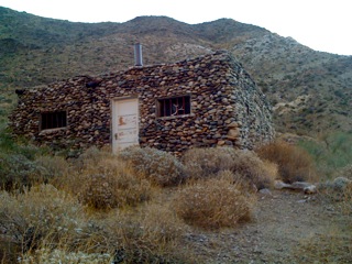 Martinez Canyon Rockhouse, also called Jack Miller's cabin, in the Santa Rosa Wilderness. One of the sites you can visit in the Santa Rosa and San Jacinto Mountains National Monument that is listed on the National Register of Historic Places. Photo by BLM.