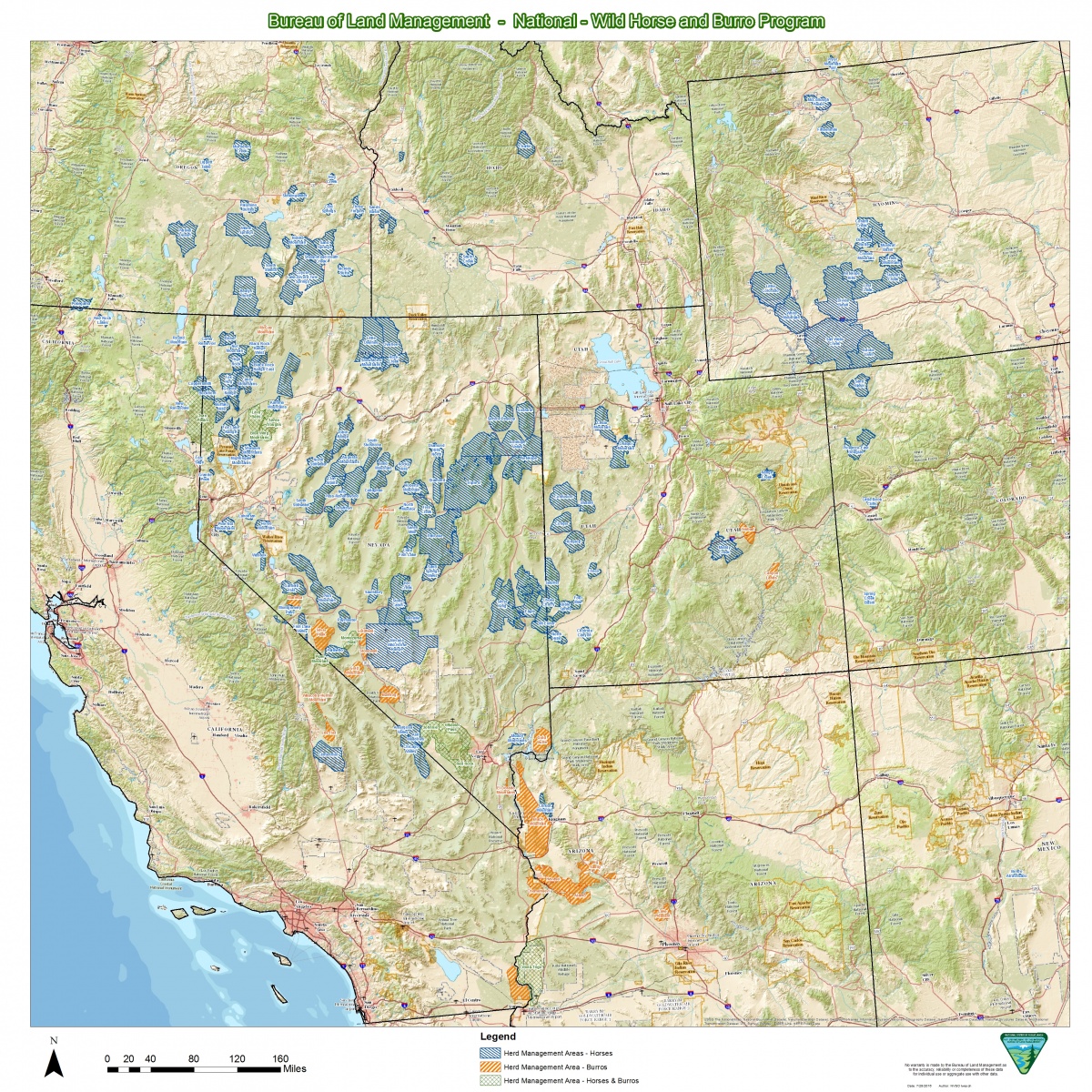 Mapa de las áreas de gestión de manadas