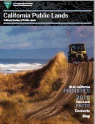 Thumbnail image of California Public Lands 2019. Image of UTV on a sand dune with the Ocean in the Background. Photo by Jesse Pluim, BLM