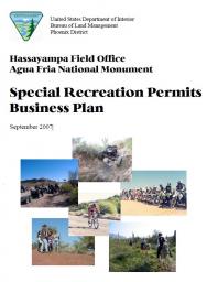 Cover-Hassayampa Field Office-Agua Fria National Monument Special Recreation Permit Program Business Plan