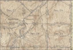 Map of Deadwood, SD