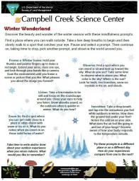 WInter Wonderland Activity sheet