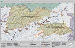 GMU 25C Steese and White Mountains Area: Fortymile Caribou Hunt Access for Winter (October 15 - April 30) Map