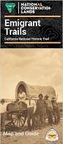Cover of brochure with an old sepia photo of a covered wagon.