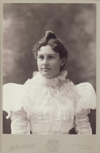 Kittie Wilkins, Denver CO 1893 courtesy Mountain Home Historical Museum