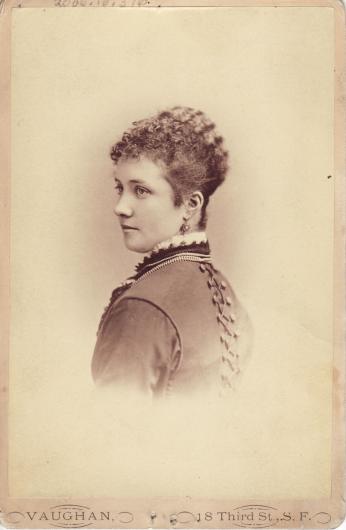 Kittie Wilkins San Francisco, 1876, (Owyhee County Historical Society