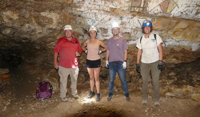 CFO staff in Lost Cave.