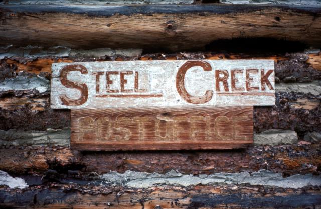 Steel Creek Post Office Sign