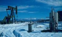 An Oil and Gas Rig in a snowy landscape