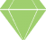 Green and white diamond icon