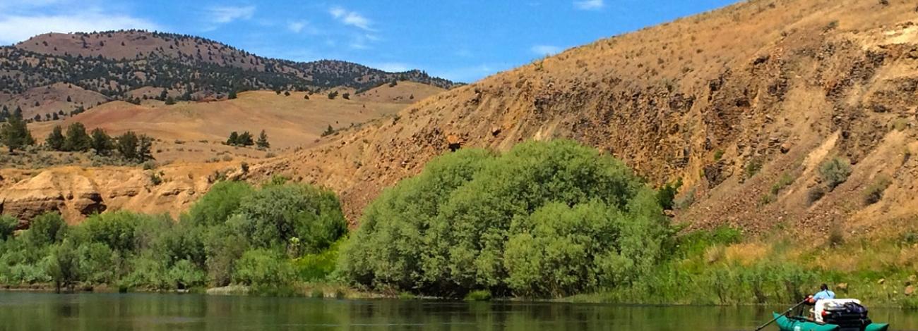 Image of a person floating the river. Photo by Michael Campbell, BLM