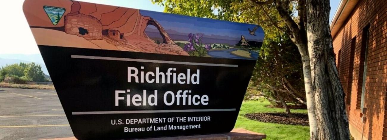 Richfield Field Office sign
