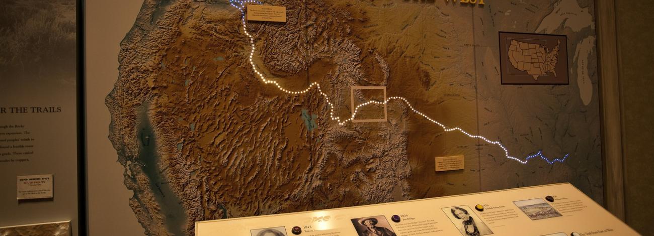 Explorations of the West interpretive display in the NHTIC