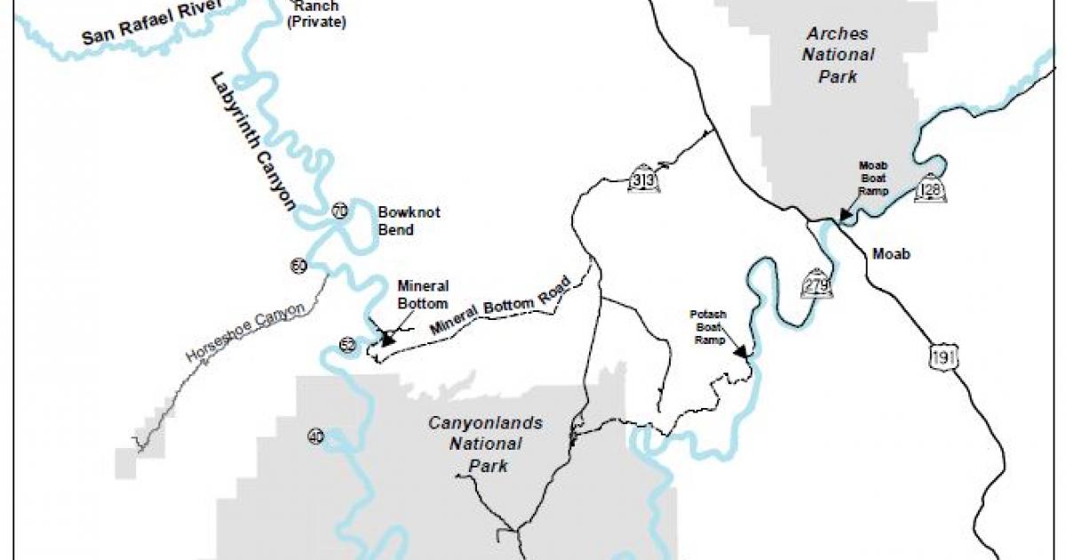 Labyrinth Canyon River Map Labyrinth Canyon Map | Bureau Of Land Management