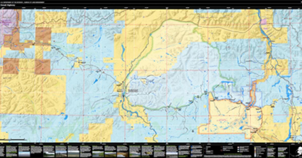 Denali Highway Trails Map Denali Highway Georeferenced Pdf Map | Bureau Of Land Management