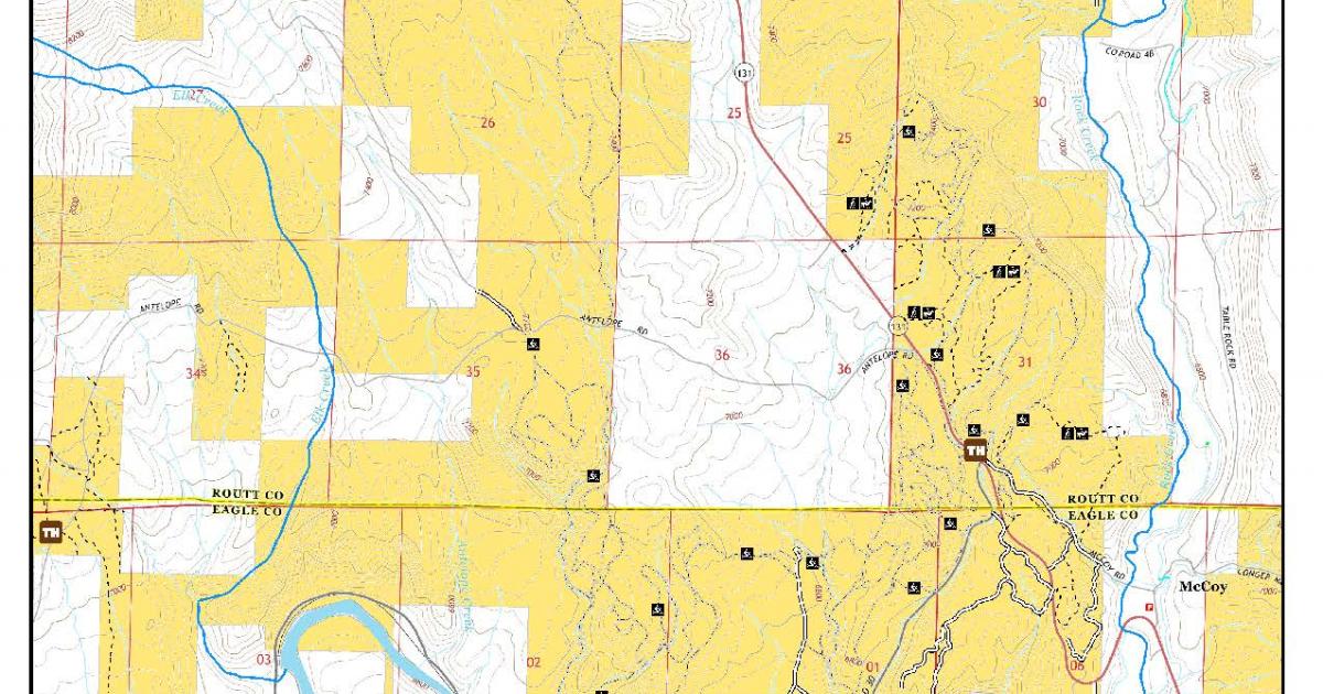 McCoy Trails Map Bureau of Land Management